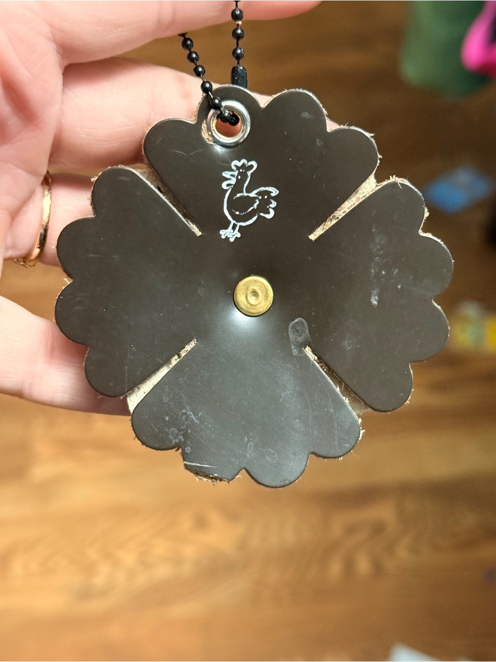 Handmade Floral Bag Charm - Picture 3 of 3